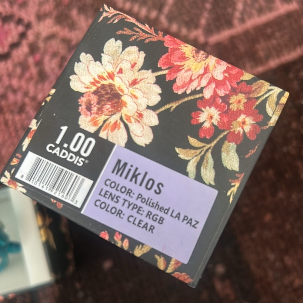 New in Box Caddis Miklos Reading Glasses in Polished LA PAZ 1.00 - Picture 3 of 3